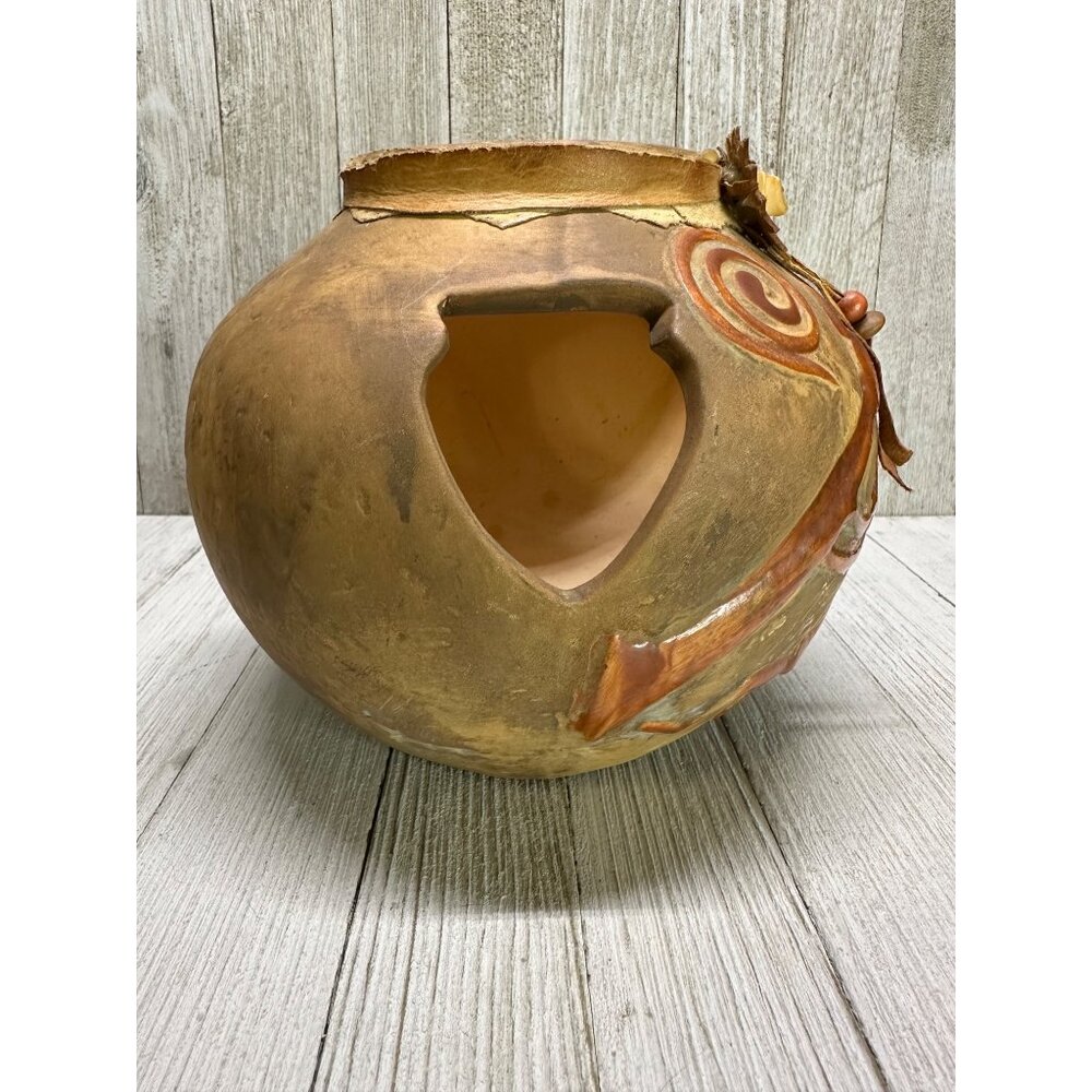 Vtg Indian Tribal Pottery Clay Vase Home Decor Collector Piece Stirrup Spout 6" - Picture 2 of 9